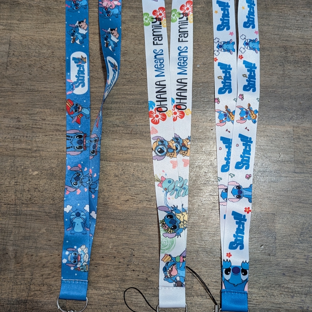 New!! Set Of 3 Lilo & Stitch Laynards *BINJ